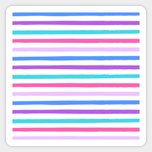 Cool Colored Stripes Sticker